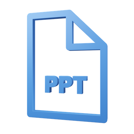 Ppt file  3D Icon