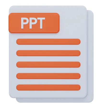 Ppt File  3D Icon