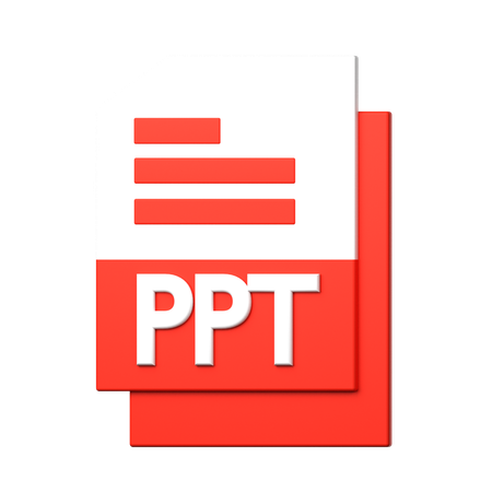 PPT File  3D Icon