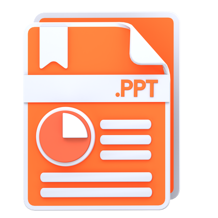 Ppt file  3D Icon