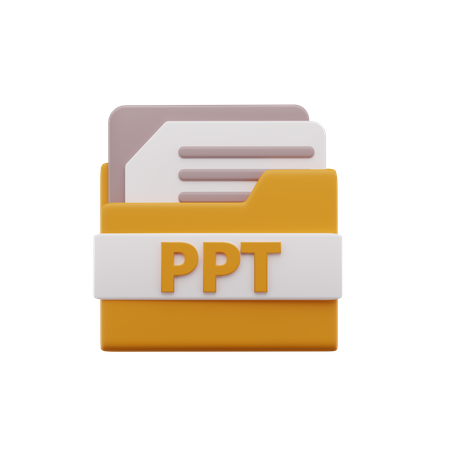 Ppt File  3D Icon