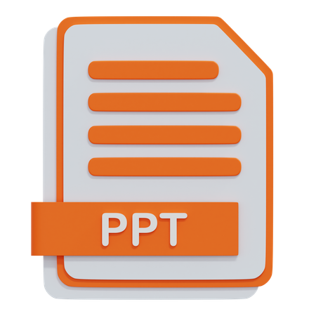 PPT File  3D Icon