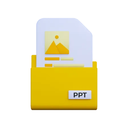 Ppt File  3D Icon