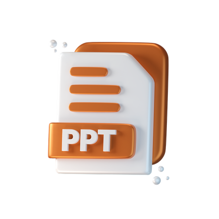 Ppt File 3D Icon