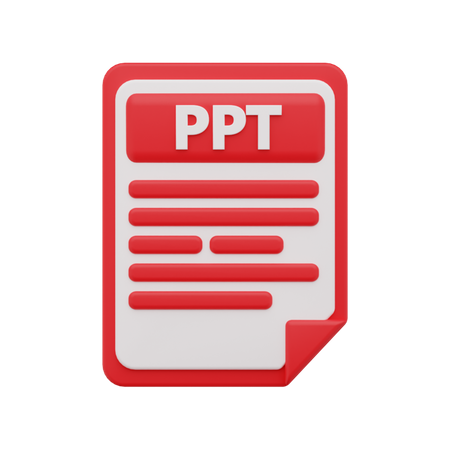 Ppt file  3D Icon