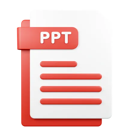 Ppt File Illustration 3D Icon