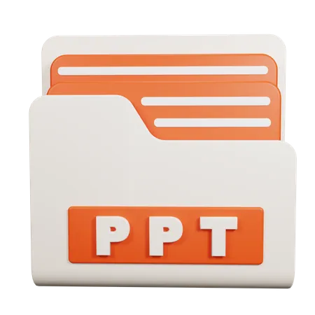 PPT Folder  3D Icon