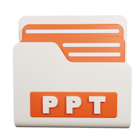 PPT Folder  3D Icon