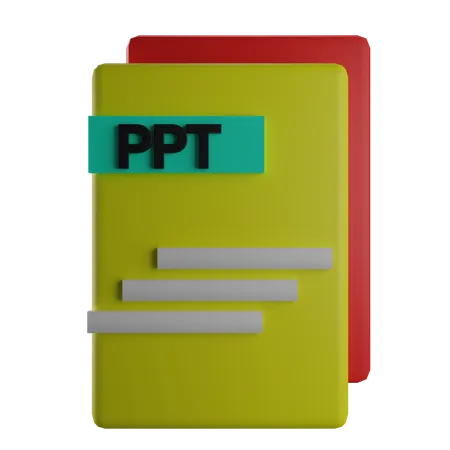 Ppt Papers  3D Icon