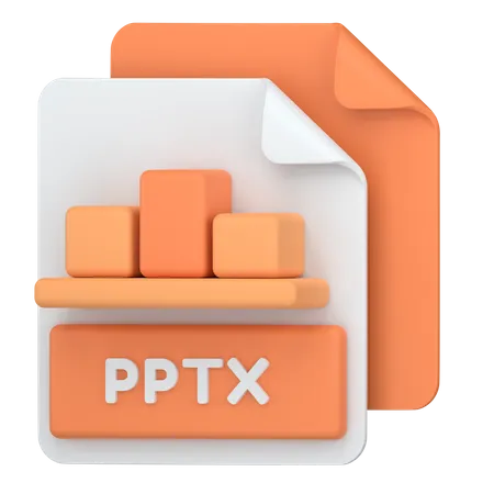 Powerpoint File Format 3D Icon