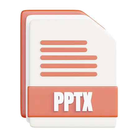 PPTX File  3D Icon
