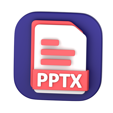 PPTX File  3D Icon