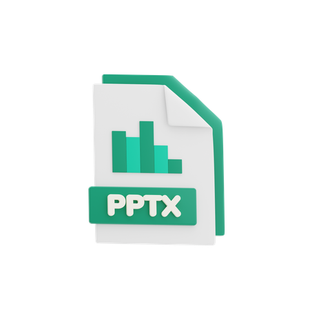 PPTX File  3D Icon