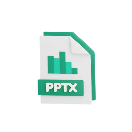 PPTX File  3D Icon
