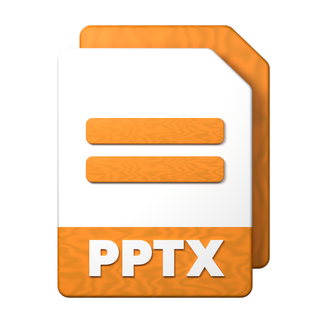 Pptx File  3D Icon