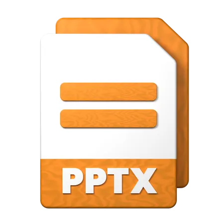 Pptx File  3D Icon
