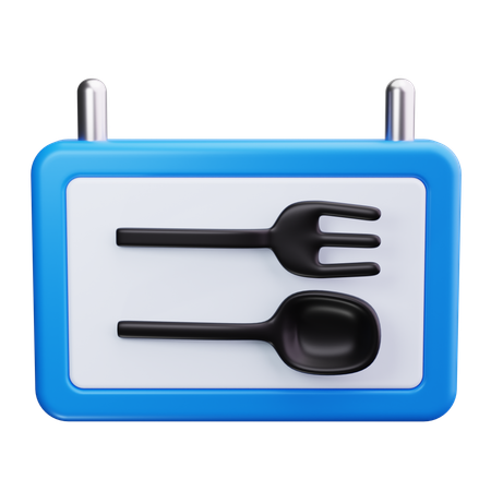 Praça de alimentação  3D Icon