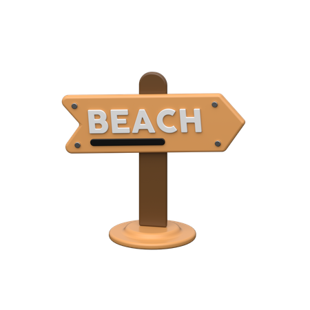 Praia  3D Icon