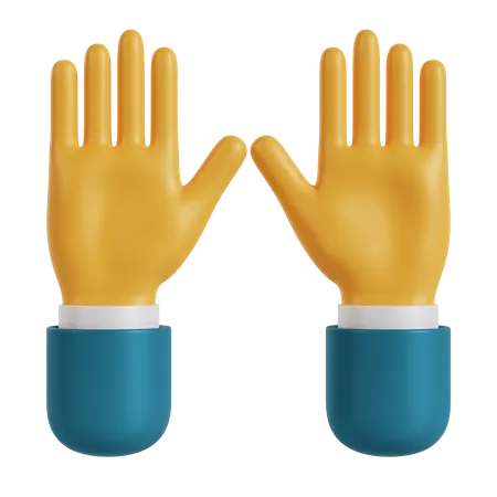 Praise Hand Gesture  3D Illustration