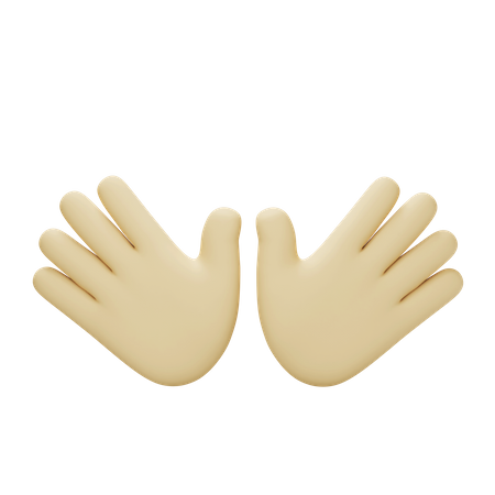 Praise Two Hand Gesture  3D Icon