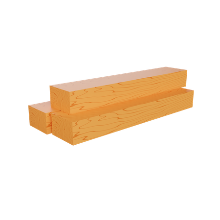 Prancha de madeira  3D Illustration