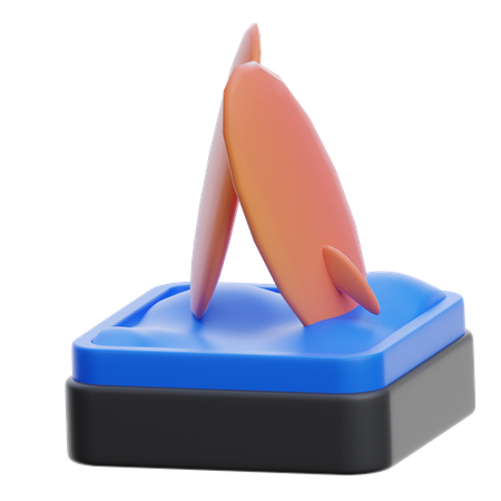 Prancha de surf  3D Icon