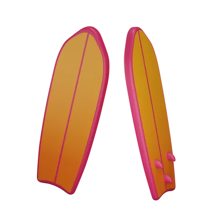 Prancha de surf  3D Illustration