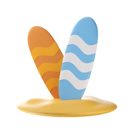 Prancha de surf  3D Icon