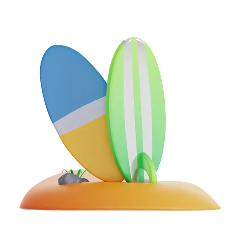 Prancha de surf  3D Icon