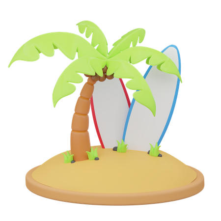 Prancha de surfe  3D Icon