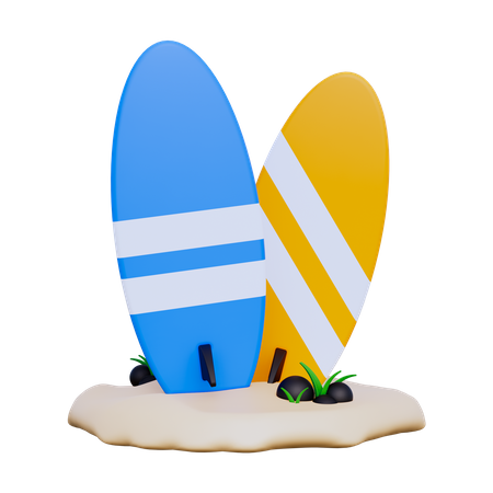 Prancha de surf  3D Icon