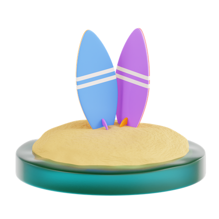 Prancha de surfe  3D Icon