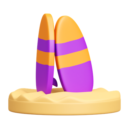 Prancha de surfe  3D Icon