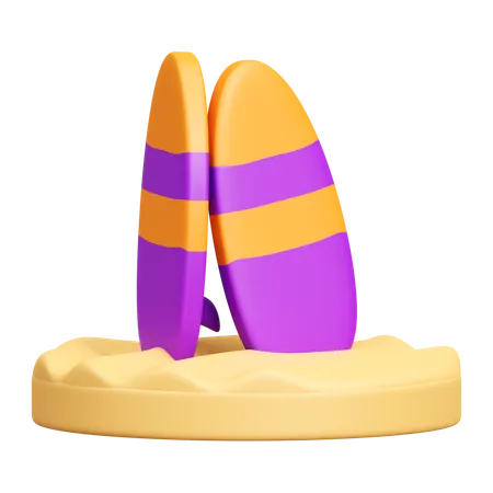 Prancha de surfe  3D Icon