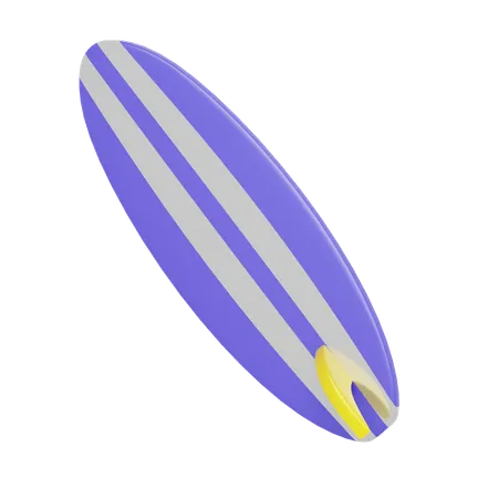 Prancha de surf roxa  3D Icon