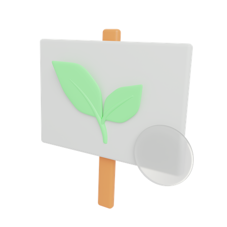 Vá na prancha verde  3D Illustration