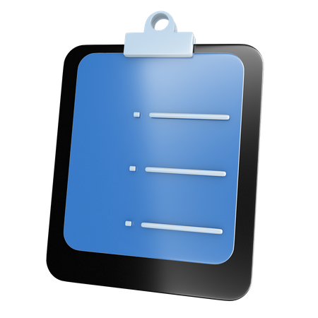 Prancheta  3D Icon