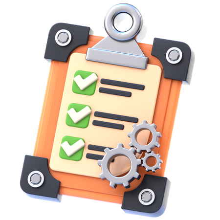 Prancheta com lista de verificação  3D Icon