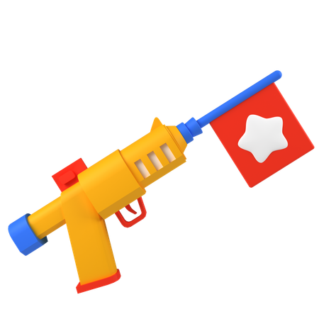 いたずら銃  3D Icon