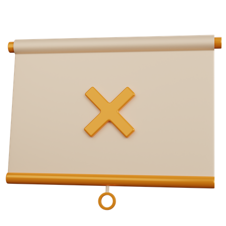 Präsentation ablehnen  3D Icon
