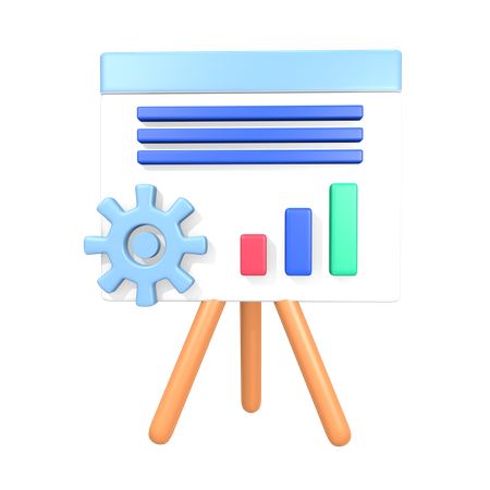 Präsentationsmanagement  3D Icon