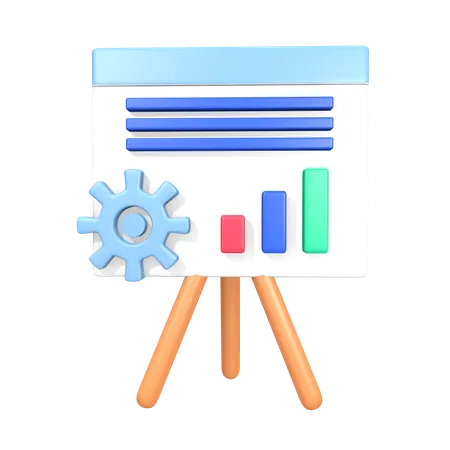 Präsentationsmanagement  3D Icon