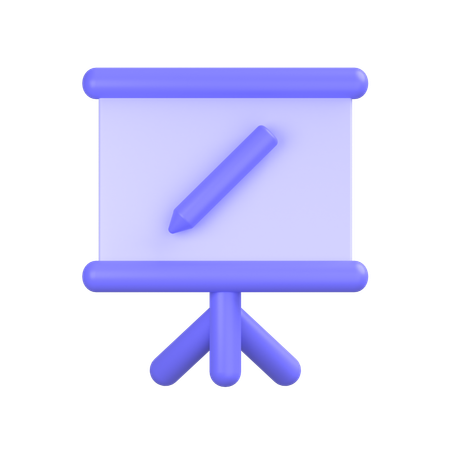 Präsentationstafel  3D Icon