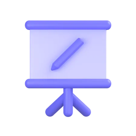 Präsentationstafel  3D Icon