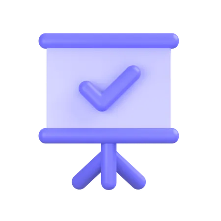 Präsentationstafel  3D Icon