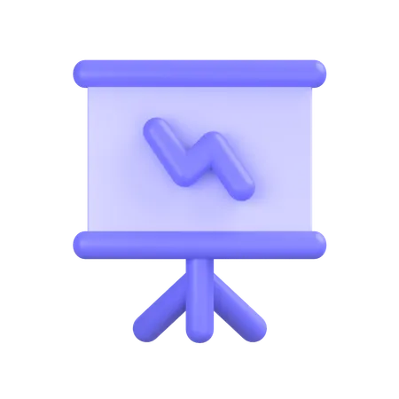 Präsentationstafel  3D Icon