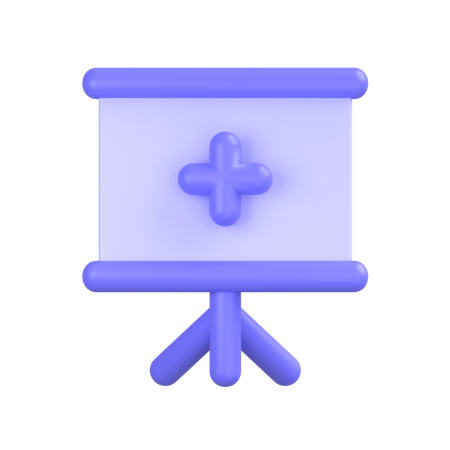 Präsentationstafel  3D Icon