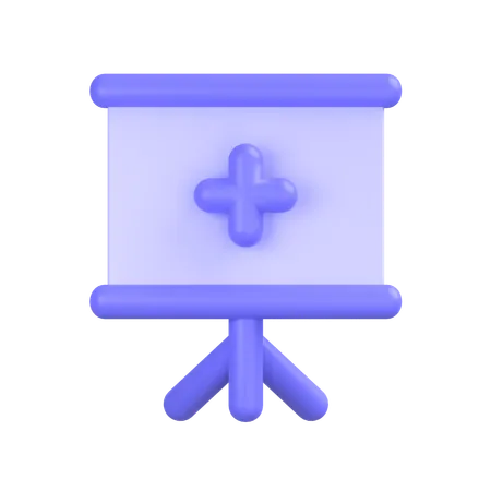 Präsentationstafel  3D Icon