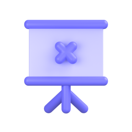 Präsentationstafel  3D Icon