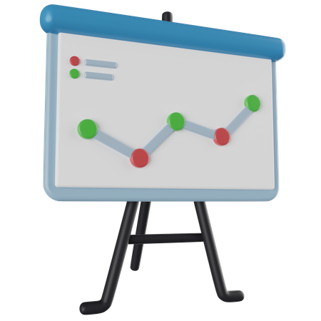 Präsentationstafel  3D Icon